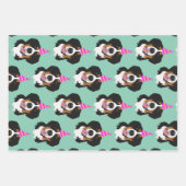 Feuille De Papier Cadeau Bernese Mountain Dog Anniversaire (Devant)