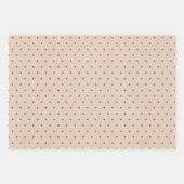 Feuille De Papier Cadeau Berries, Holly, feuillage et points sur Kraft (Devant 3)