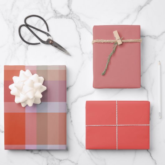 Feuille De Papier Cadeau Berries & Melon Wrapping Paper Flat Sheet Set of 3 (Recto)