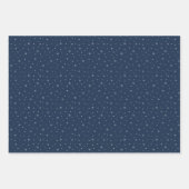 Feuille De Papier Cadeau Berry Blue Snowflake Holiday Wrapping Paper Sheets (Devant 2)