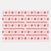 Feuille De Papier Cadeau Berry rose pâle d'abord (Devant 2)