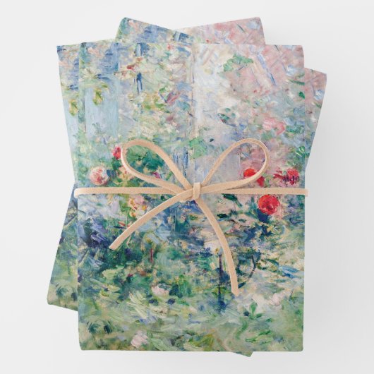 Feuille De Papier Cadeau Berthe Morisot - Le jardin à Bougival (En situation)