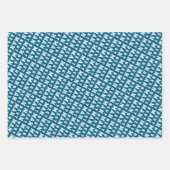 Feuille De Papier Cadeau Best Man Blue (Devant 3)