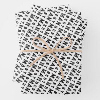 Feuille De Papier Cadeau Best Man White