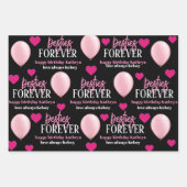 Feuille De Papier Cadeau Besties Forever Personnalisé (Devant 3)