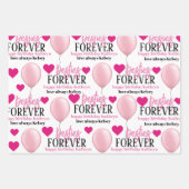 Feuille De Papier Cadeau Besties Forever Personnalisé (Devant)