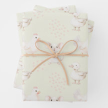 Bêtes sur vert pâle