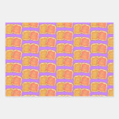 Feuille De Papier Cadeau Beurre D'Arachide Et Jelly De Fraise (Devant 3)