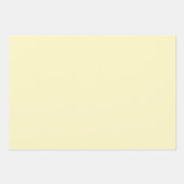 Feuille De Papier Cadeau Beurre jaune uni (Devant 3)