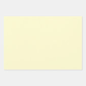 Feuille De Papier Cadeau Beurre jaune uni | Classique | Élégant (Devant 3)