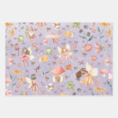 Feuille De Papier Cadeau Beurre Lady Bug Papillon Toad Gnome Fairy Garden P (Devant)
