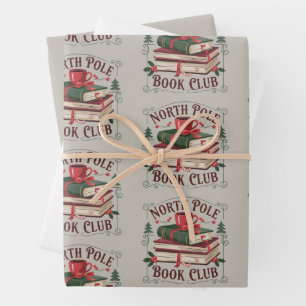 Feuille De Papier Cadeau Bibliothécaire du Club de Lecture du Pôle Nord Liv