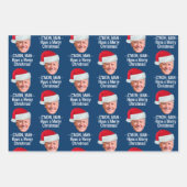 Feuille De Papier Cadeau Biden Harris - Joe Santa Hat - C'mon Man (Devant)