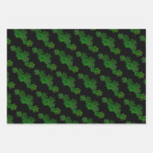 Feuille De Papier Cadeau Bière verte au trèfle shamrock (Devant)