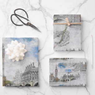 Feuille De Papier Cadeau Big Ben, Londres, Royaume-Uni