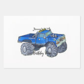 Feuille De Papier Cadeau Big pickup truck (Devant)