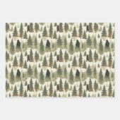 Feuille De Papier Cadeau Bigfoot dans la forêt (Devant)