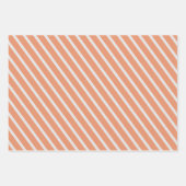 Feuille De Papier Cadeau Bilingue Peach Feliz Cumpleaños - Joyeux anniversa (Devant 3)