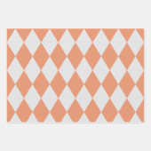 Feuille De Papier Cadeau Bilingue Peach Feliz Cumpleaños - Joyeux anniversa (Devant 2)