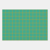 Feuille De Papier Cadeau Bingo ornemental personnalisé - Jade Green (Devant 3)