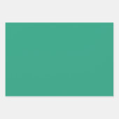 Feuille De Papier Cadeau Bingo ornemental personnalisé - Jade Green (Devant 2)