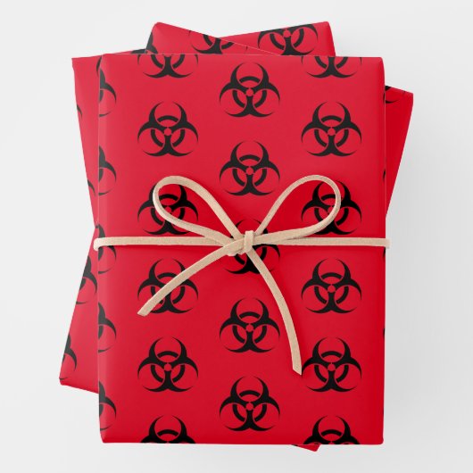 Feuille De Papier Cadeau Bioaléa rouge (En situation)