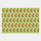 Feuille De Papier Cadeau Bird Cardinal du Nord (Devant)