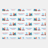 Feuille De Papier Cadeau Birthday Train (Devant 2)