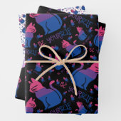 Feuille De Papier Cadeau Bisexual Pride Chat - Soyez vous-même (En situation)