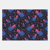 Feuille De Papier Cadeau Bisexual Pride Chat - Soyez vous-même (Devant)