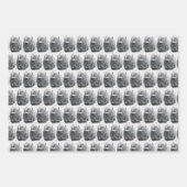 Feuille De Papier Cadeau Bison d'Amérique (Devant 2)