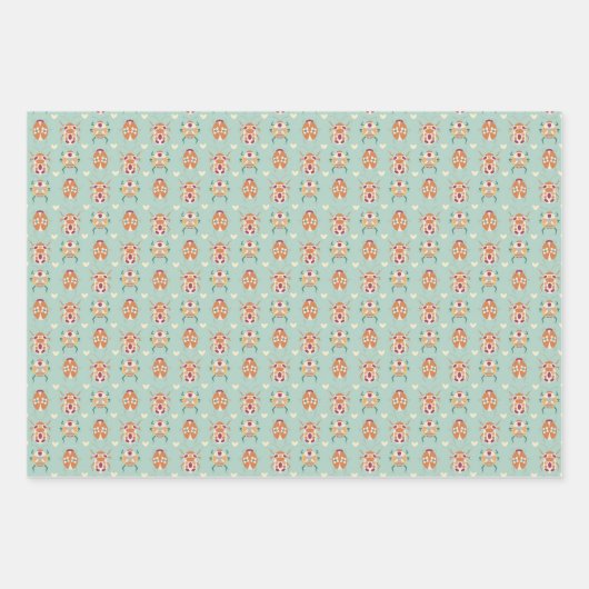 Feuille De Papier Cadeau Bizarre (Devant 3)