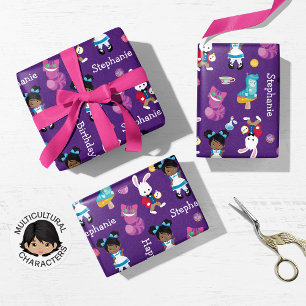Feuille De Papier Cadeau Black Alice's Adventures in Wonderland Wrapping Pa