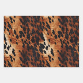 Feuille De Papier Cadeau Black Brown Gold (Devant 3)