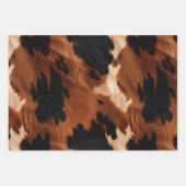 Feuille De Papier Cadeau Black Brown Gold (Devant 2)