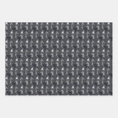 Feuille De Papier Cadeau Black Coquette Bow (Devant 3)