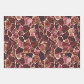 Feuille De Papier Cadeau Black Red Gold Feathday (Devant 2)