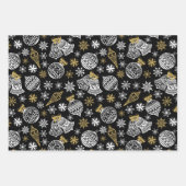 Feuille De Papier Cadeau Black White Gold (Devant 2)