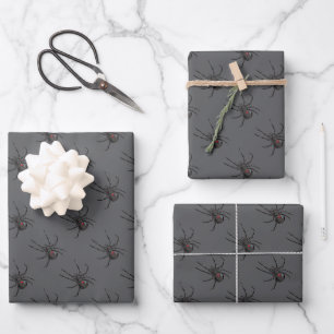 Feuille De Papier Cadeau Black Widow Spider Dessin original