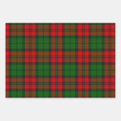 Feuille De Papier Cadeau Blackwatch Campbell Tartan Red Green Plaid (Devant 2)