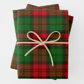 Feuille De Papier Cadeau Blackwatch Campbell Tartan Red Green Plaid (En situation)