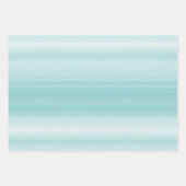 Feuille De Papier Cadeau Blanc à la menthe d'Aqua (Devant)