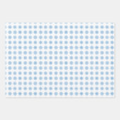 Feuille De Papier Cadeau Blanc | Bleu glace | Noël (Devant)