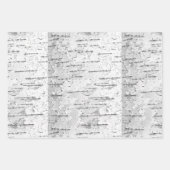 Feuille De Papier Cadeau Blanc, comme dans Birch Bark Photo (Devant 3)