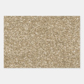 Feuille De Papier Cadeau Blanc Glam Gold Leopard Zebra Poster de animal (Devant 2)