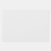 Feuille De Papier Cadeau Blanc solide texturé. (Devant)