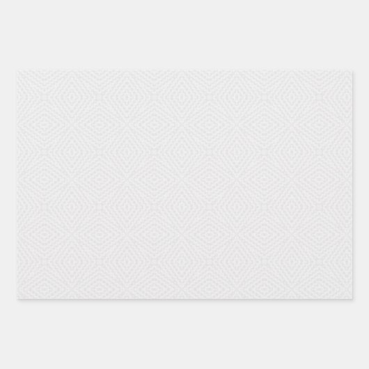 Feuille De Papier Cadeau Blanc solide texturé. (Devant)