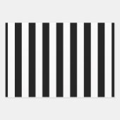 Feuille De Papier Cadeau Blancs et Noirs Diverses Tailles Verticales (Devant)