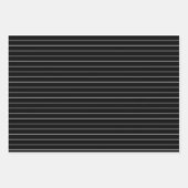 Feuille De Papier Cadeau Blancs minces à la fête noire ou à Noël (Devant 3)