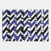 Feuille De Papier Cadeau Blancs noirs (Devant 3)